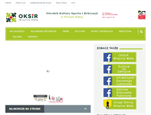 Tablet Screenshot of oksir.wiszniamala.pl